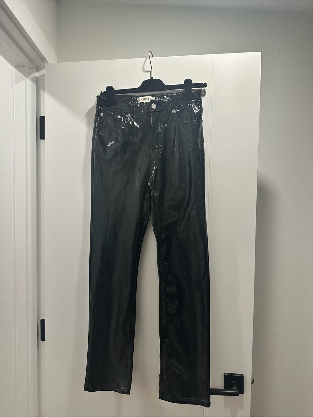 Fiorucci Black Patent Vinyl Pants